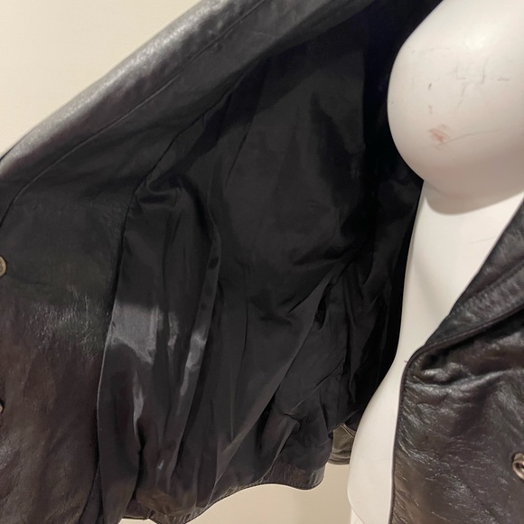 MAGGIE LAWRENCE leather jacket size large - Picture 2 of 6